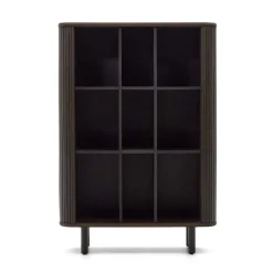 Retro Highboard mit Schiebetüren und Fächern - Tadaco