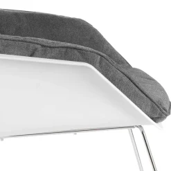 Retro Lounge-Sessel in Dunkelgrau - Vibulam (2er Set)