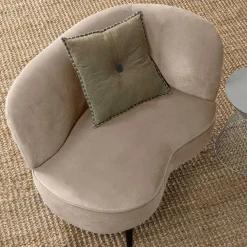 Retro Lounge-Sessel in Khaki Samit - Griffina