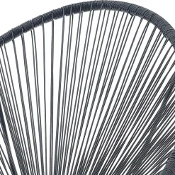 Retro Loungestühle für Garten in Schwarz - Vicados (2er Set)