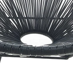 Retro Loungestühle für Garten in Schwarz - Vicados (2er Set)