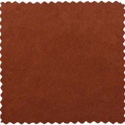 Retro Ottomane in Rotbraun Samt - Enzing