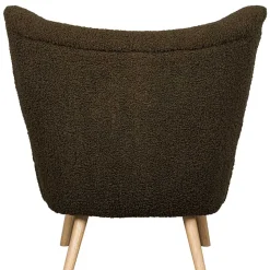 Retro Plüschsessel in Dunkelgrün - Vakuum