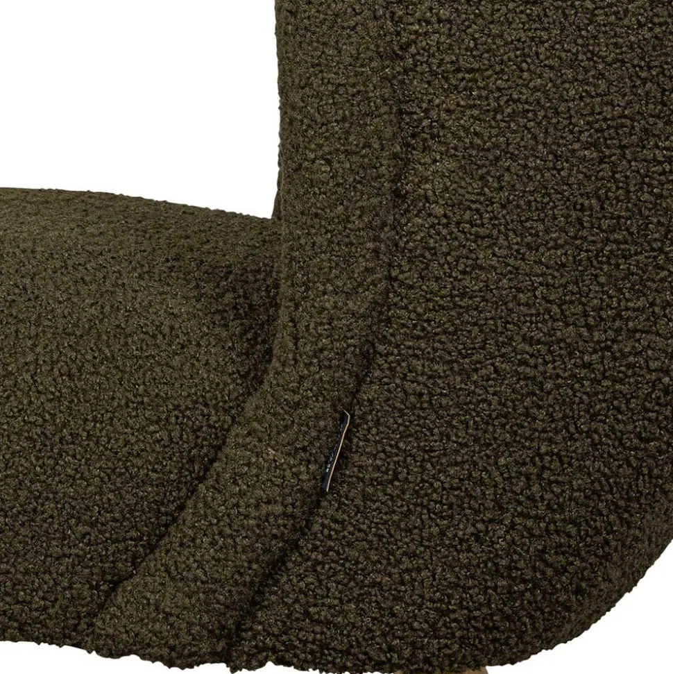 Retro Plüschsessel in Dunkelgrün - Vakuum