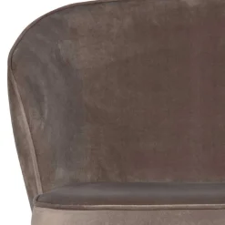 Retro Polsterstühle in Khaki Samt - Ashley (2er Set)