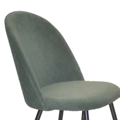 Retro Polsterstühle in Oliv Grün - Perry (4er Set)