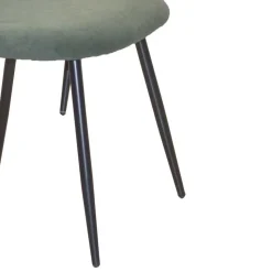 Retro Polsterstühle in Oliv Grün - Perry (4er Set)