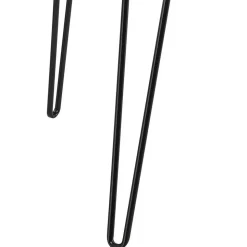 Retro Schreibtisch in Walnuss Optik & Schwarz - Filumenta