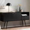Retro Sideboard in Schwarz - Flair
