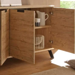 Retro Sideboard Rodonda in Eiche