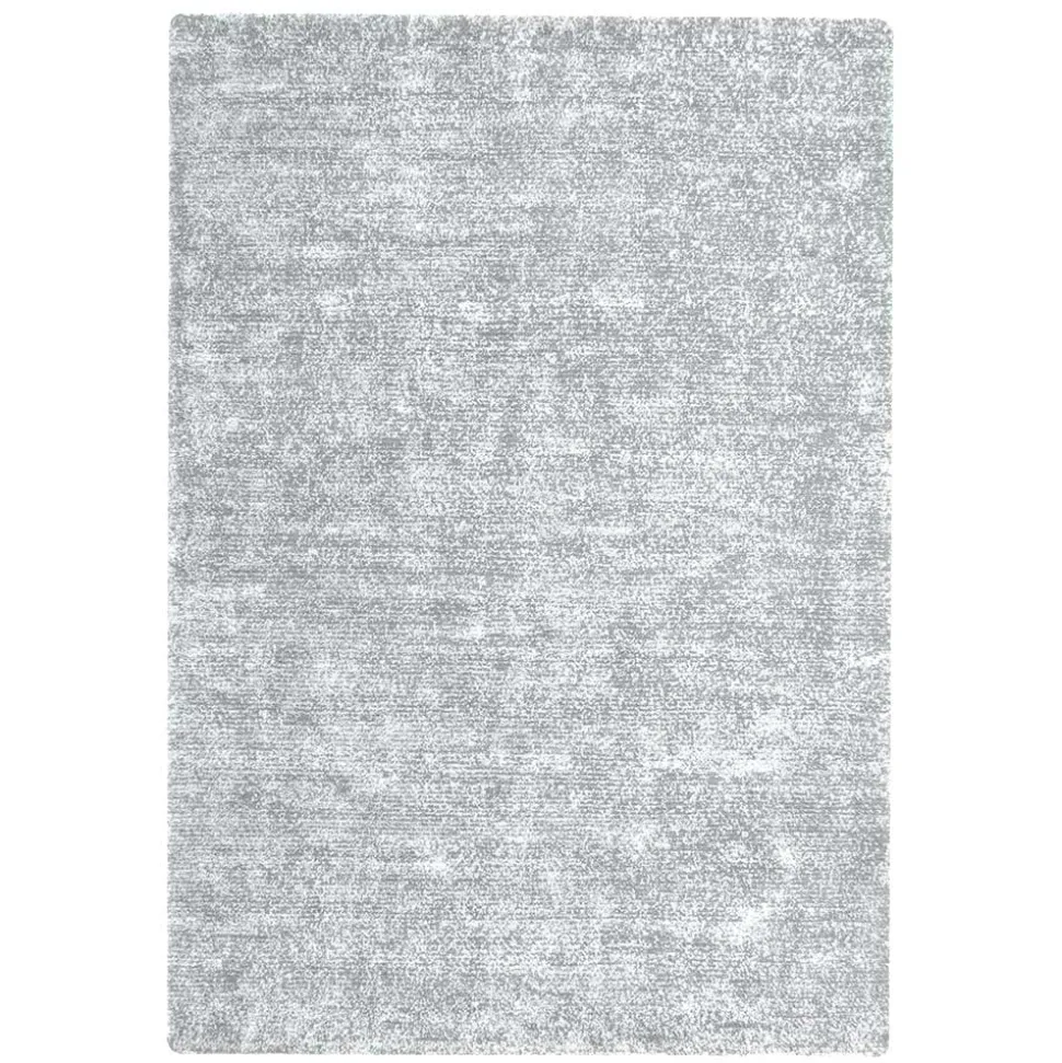 Retro Teppich in Hellgrau und Silbergrau - Methana