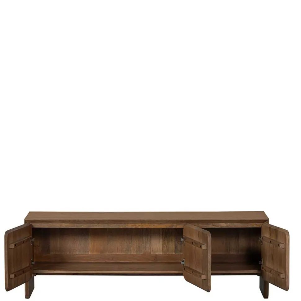 Retro TV Kommode aus Mangobaum Massivholz - Ambros