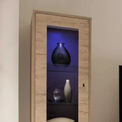 Retro Wohnwand im Eiche Dekor - Rodonda (dreiteilig)