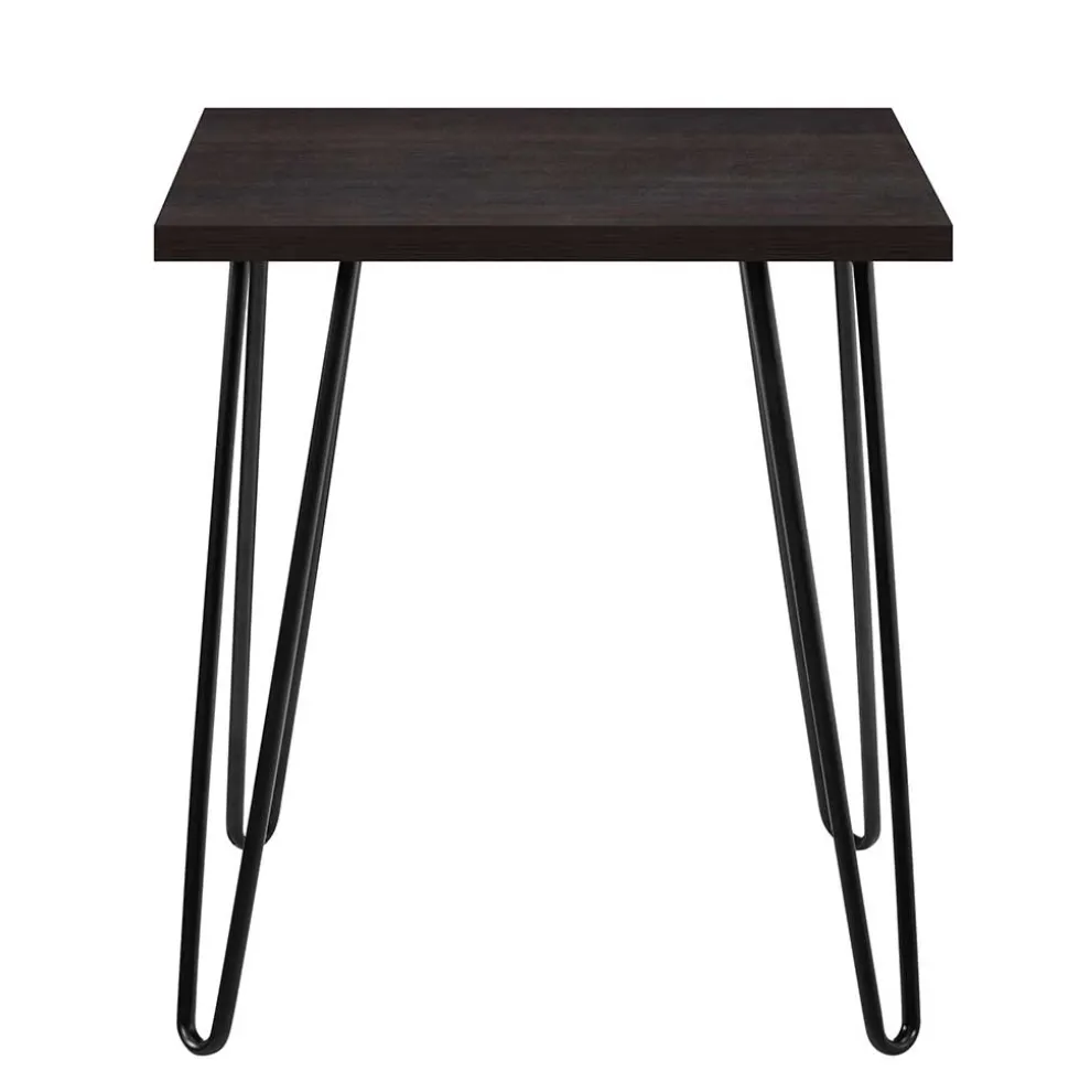 Retrodesign Beistelltisch in Eiche Optik Dunkelbraun - Braving