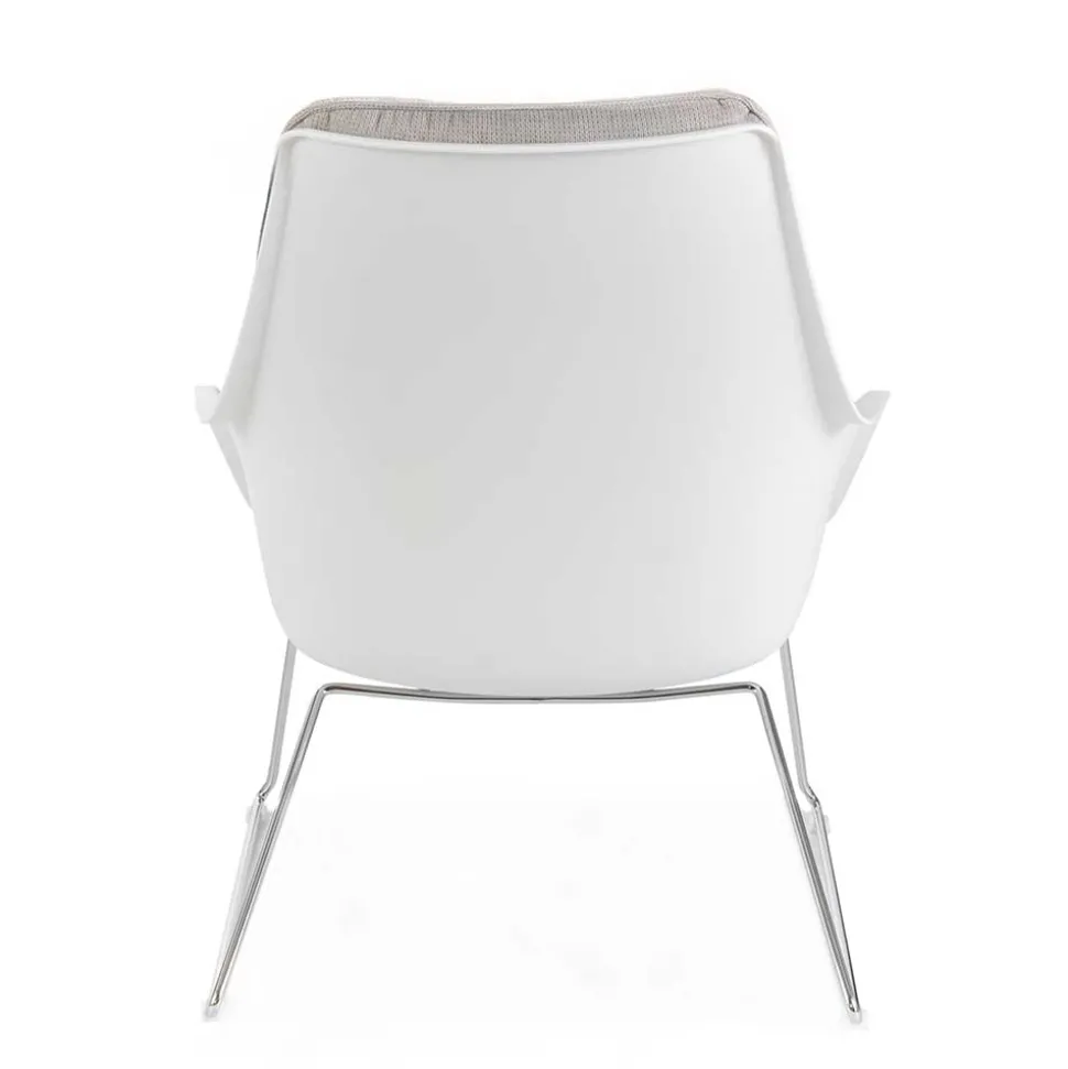 Retrosessel mit Chrom Bügelgestell - Harukivo (2er Set)