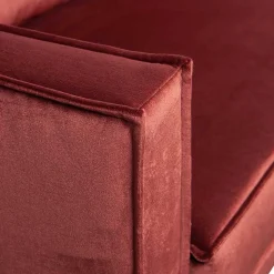 Retrosofa in L-Form in Kastanienbraun - Enzing