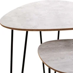 Retrostil Zweisatztisch Set - Luoretta (zweiteilig)