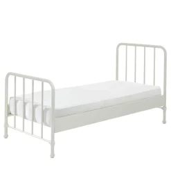 Retrostyle Metallbett in Weiß - 90x200 cm - Astra