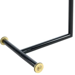 Rollbarer Anstelltisch in Weiß & Gold & Schwarz - Tonnato