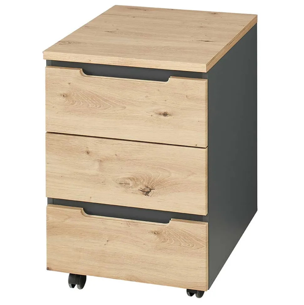 Rollcontainer mit drei Soft Close Schubladen - Kuetra