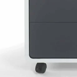 Rollcontainer Mondsieur in Weiß Anthrazit