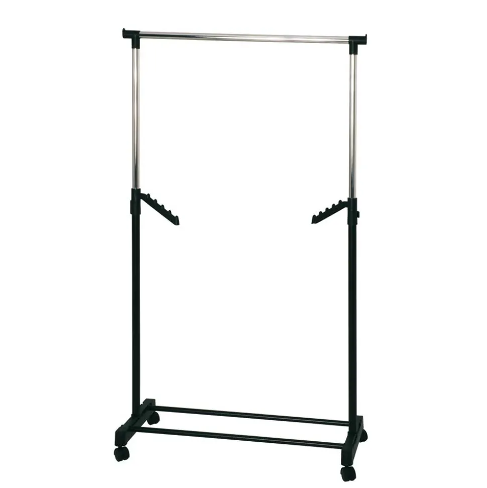 Rollen Kleiderständer Veshara in Schwarz