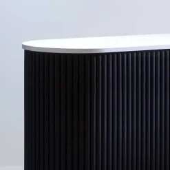 Rolloschrank Laromain in Schwarz und Weiß