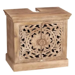 Romantische Badmöbel aus Holz - Runiasa (fünfteilig)