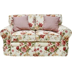 Romantisches Landhaus Sofa mit Blumen Stoff - Telik