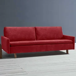 Rote Schlafcouch mit Kaltschaum Polsterung - Viestas
