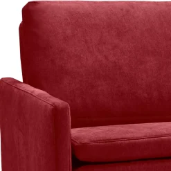 Rote Schlafcouch mit Kaltschaum Polsterung - Viestas