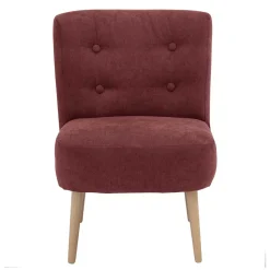 Roter Polstersessel im Retrostil - Jitalca