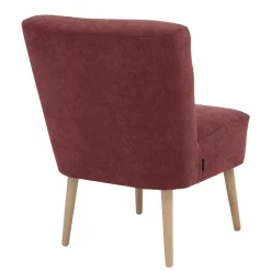 Roter Polstersessel im Retrostil - Jitalca