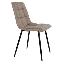 Räuchereiche Tisch & 6 Polsterstühle - Omy (siebenteilig)