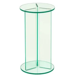 Runde Blumensäulen aus Glas - Shivan (dreiteilig)