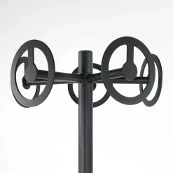 Runde Design Standgarderobe mit 5 Haken - Oladrios