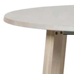 Runder Ausziehtisch in Eiche Bianco - Guern