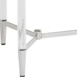 Runder Beistelltisch aus Glas & Acrylglas - Babeny