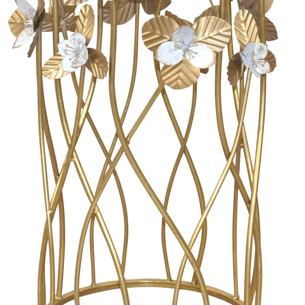 Runder Beistelltisch aus Spiegelglas & Metall - Nycholo