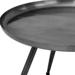 Runder Beistelltisch in Anthrazit - Carimo
