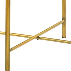 Runder Beistelltisch in Nussbaum und Bronze - Vanimarias