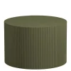 Runder Beistelltisch in Oliv Grün - Rhodos