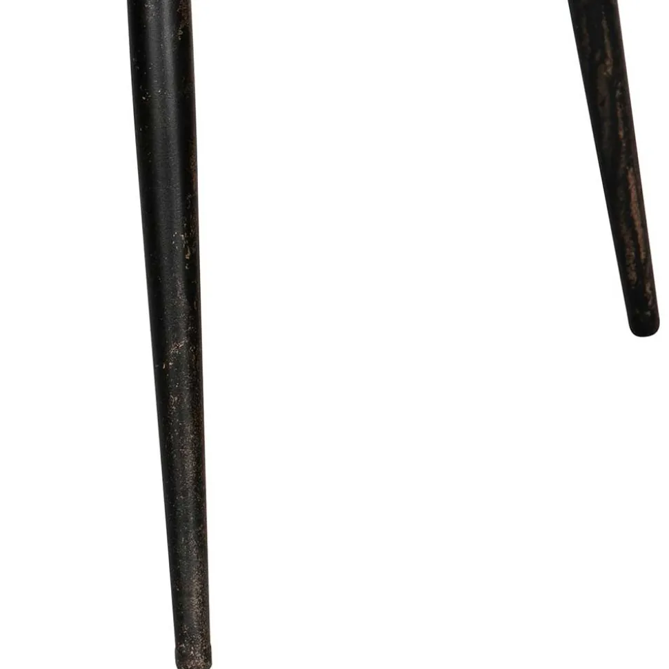 Runder Couchtisch aus Schichtholz & Metall - Niova