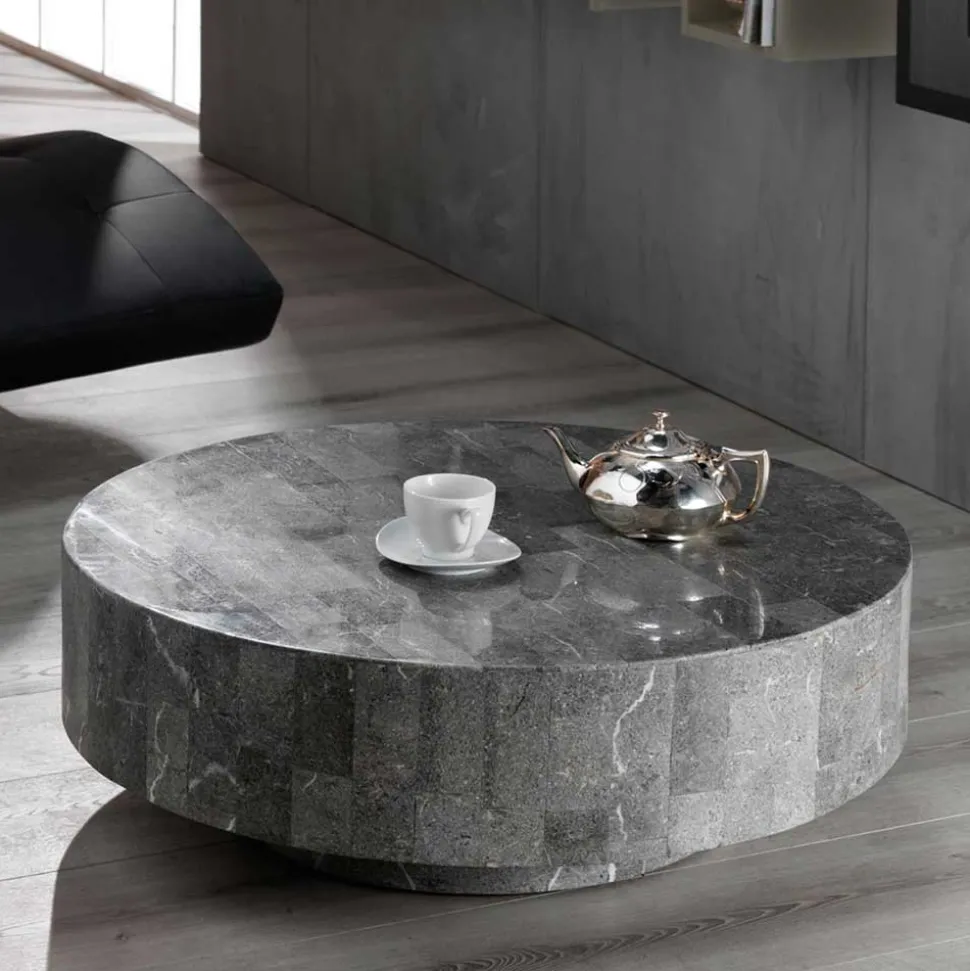 Runder Couchtisch Dezi aus Stein