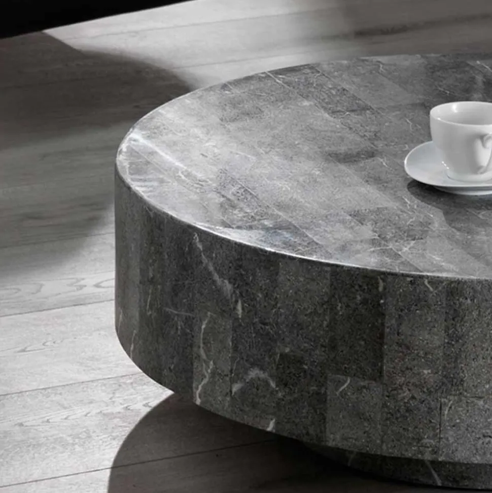 Runder Couchtisch Dezi aus Stein
