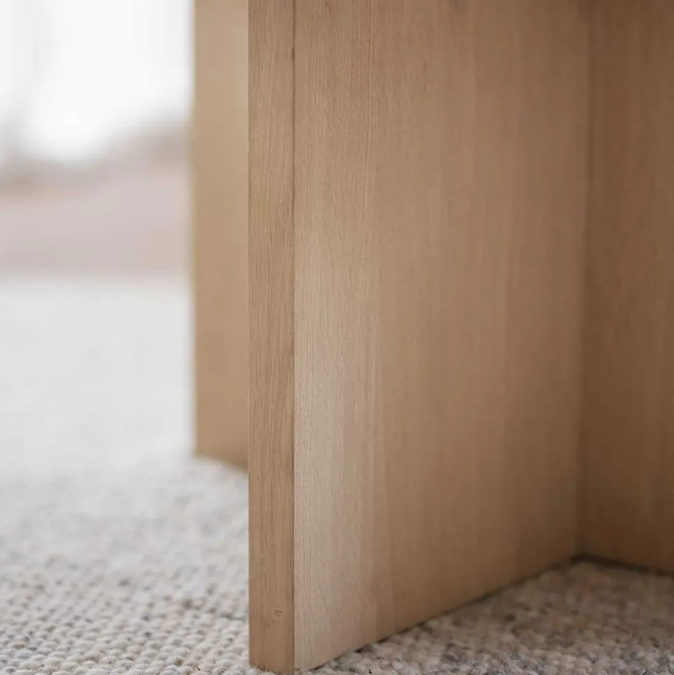 Runder Couchtisch mit Marmorplatte Weiß Grau - Buonco