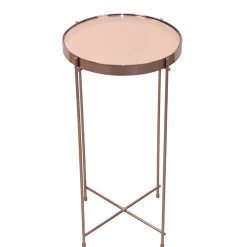 Runder Design Beistelltisch in Rosegold - Merka