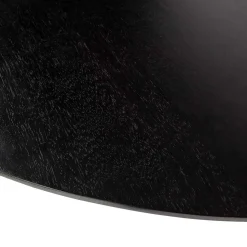 Runder Design Esstisch in Schwarz lackiert - Bottaro