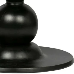 Runder Design Esstisch in Schwarz lackiert - Bottaro