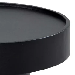 Runder Design-Couchtisch in Schwarz - Plurana